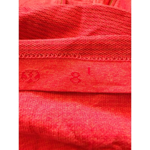 Lululemon Run Swiftly Tech 1/2 Zip Heathered Paris Pink | Size 8 - Picture 5 of 5